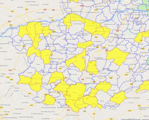 Carte de la Courtilière